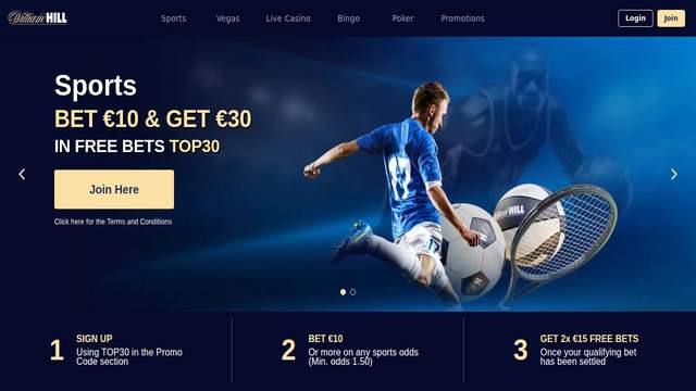 William Hill casino screenshot